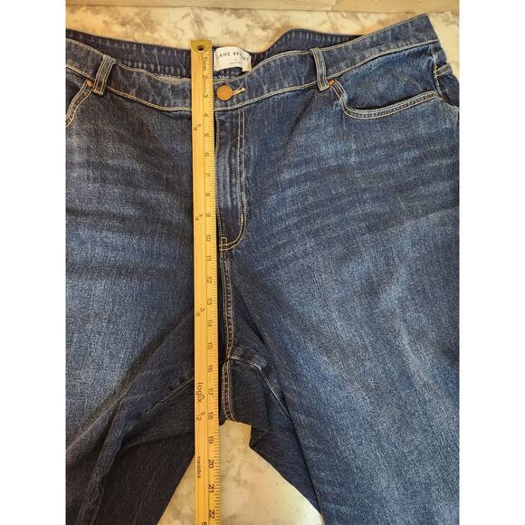 Lane Bryant Women's Blue Dark Wash Mid Rise Boyfriend Denim Jeans Size 28 - Picture 7 of 8